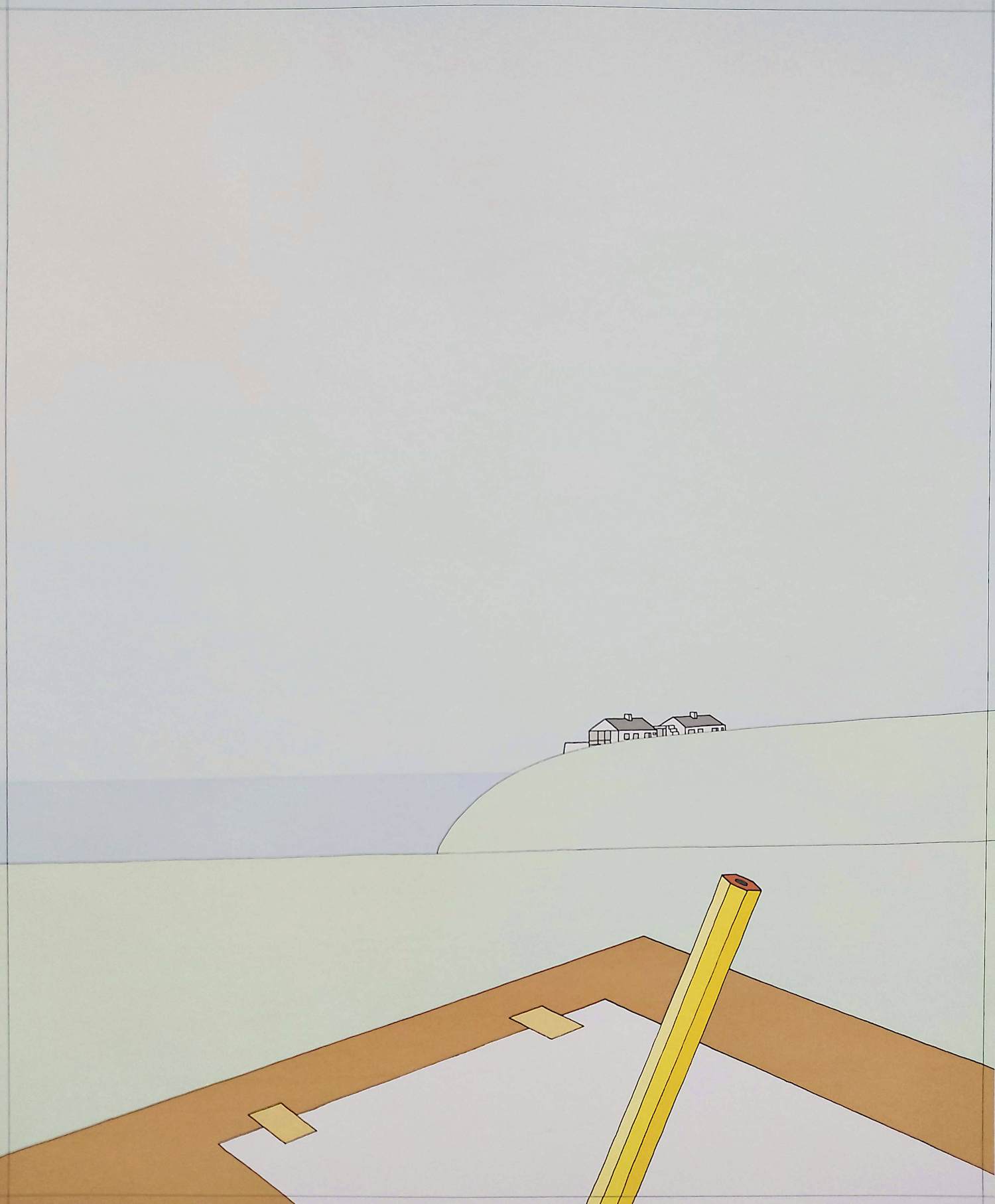 Jeroen Henneman - De bungalow Ynyswidden, zeefdruk kopen? Bied vanaf 95!