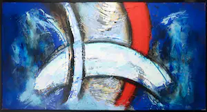 Hans Vanhorck - Acryl op doek, White arc (Groot) kopen? Bied vanaf 1!