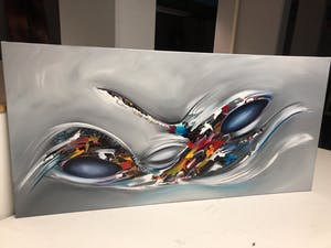 Gena - Abstract Blue kopen? Bied vanaf 1!