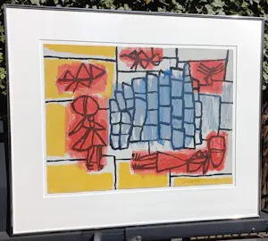 Corneille - Banlieue, litho (netjes ingelijst) kopen? Bied vanaf 275!