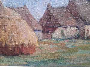 Jacques Lieven Allaert - Boerderij met hooimijten. kopen? Bied vanaf 10!