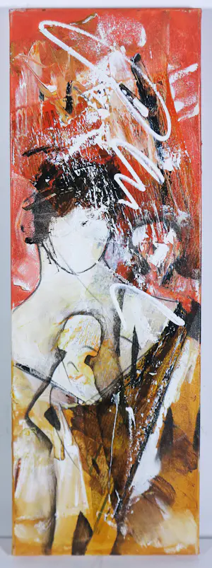 Dario Bosa - Acryl op doek, Figuren kopen? Bied vanaf 70!