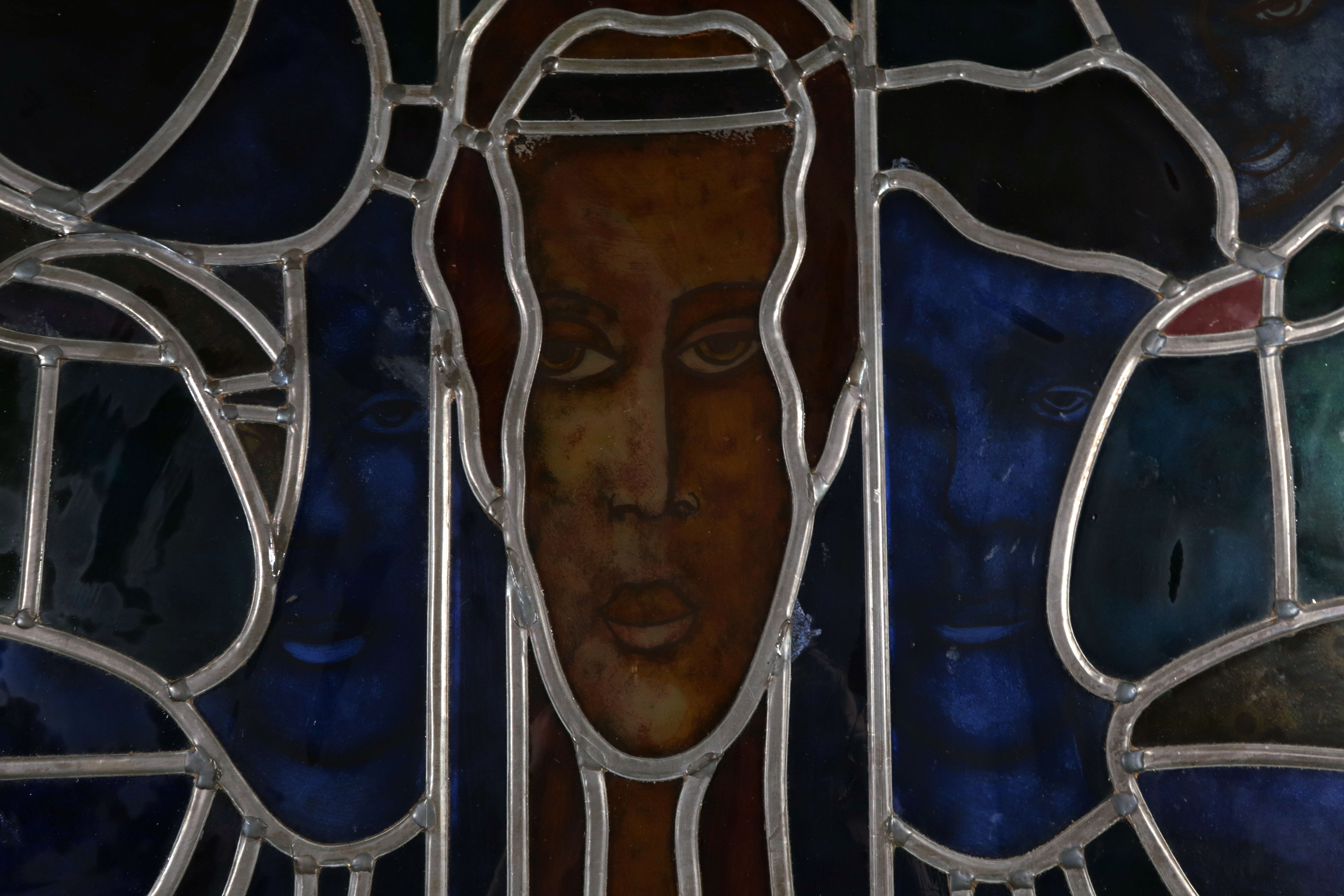 Franca Muller Jabusch - Glas-in-loodraam, Gezichten kopen? Bied vanaf 150!