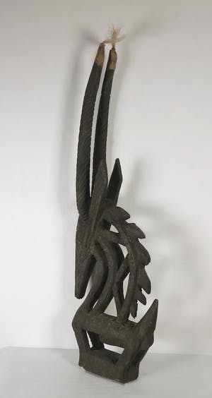Bamana - Ciawara antilope opzetmasker met pluimen en kauri (zeldzaam) kopen? Bied vanaf 1!
