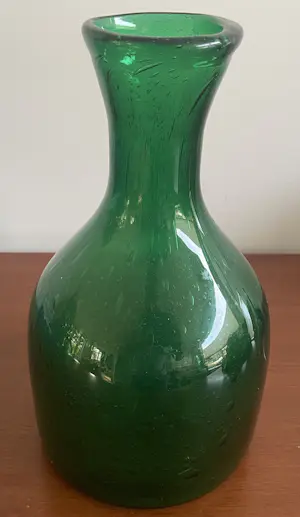 Max Verboeket - Flesgroene vaas uit de Antiqua serie - Royal Leerdam Kristalunie kopen? Bied vanaf 20!