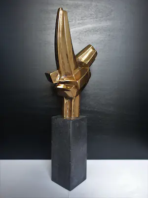 Brons (Onbekend) - gepolijst abstract brons, zeer mooi. kopen? Bied vanaf 325!