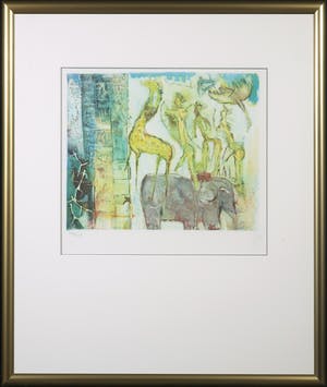 Astrid Engels - Litho, Circus - Ingelijst kopen? Bied vanaf 50!