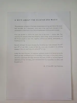 Gerhard Richter - "RICHTER 858" - 2002 - Hardcover + 8 abstrakte Bilder + CD kopen? Bied vanaf 300!