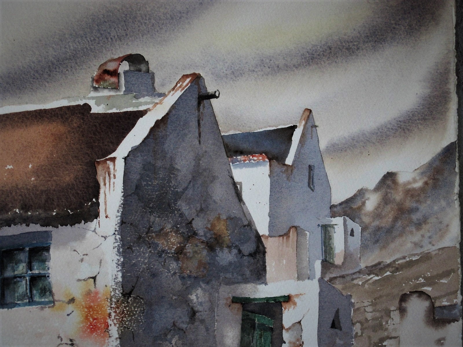 Niet of onleesbaar gesigneerd - Karakteristiek Aquarel Pueblo Blanco Andalusie Spanje kopen? Bied vanaf 1!