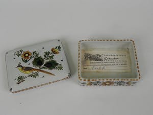 Curiosa - Delfts Holland G.S. bakje met deksel kopen? Bied vanaf 1!