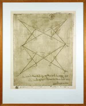 Anton Heyboer - Ets, Zonder titel - Ingelijst verkocht voor € 500!