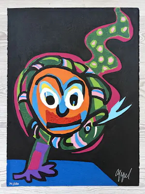 Karel Appel - Clown au Serpent kopen? Bied vanaf 1999!