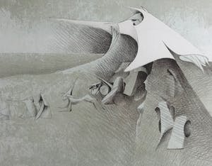 Albert Debois - Zeldzame Litho - Zonder titel - HC - 1978 kopen? Bied vanaf 65!