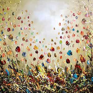 Gena - Green Flowers verkocht voor € 250!