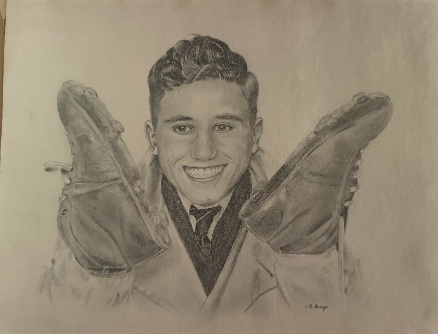 Alexandre Struys - Voetballer tekening kopen? Bied vanaf 25!