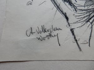 Niet of onleesbaar gesigneerd - Portret van een Volendamse visser kopen? Bied vanaf 1!