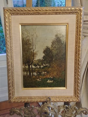 Julius J. van de Sande Bakhuyzen - Eenden tafereel kopen? Bied vanaf 430!