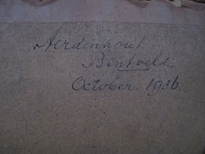 Niet of onleesbaar gesigneerd - Fraai "Avond" Pastel - 1930- "Aerdenhoutse duinen bij Bentveld" gesigneerd kopen? Bied vanaf 1!