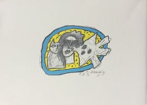 Corneille - Oiseau et chat kopen? Bied vanaf 100!