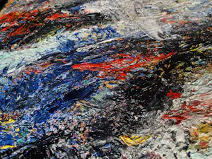 Arnaldo - Groot abstract expressionistisch olieverf / doek "zonder titel III" - gesigneerd kopen? Bied vanaf 82!