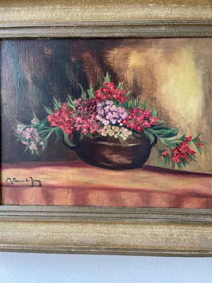 Maria Christina Jacoba Sterre de Jong - Bloemen stilleven in schaal kopen? Bied vanaf 10!