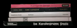 Various Artists Books - Lot van 5 boeken over design, architectuur en kunst! zoals Die Brücke en Bauhaus kopen? Bied vanaf 1!