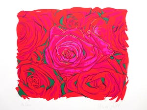 Alice Pool - Rozen - zeefdruk met goudinkt kopen? Bied vanaf 25!