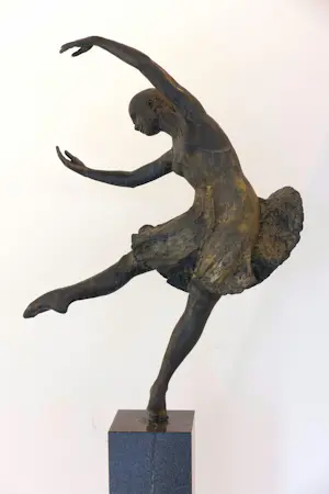 AcheterJean en Marianne Bremers - Groot bronzen beeld op sokkel, Ballerina? Enchérissez de 2000!