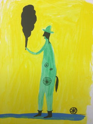 Henk Visch - Zonder Titel - Kleurenlitho - 1999 - Zeer goed kopen? Bied vanaf 100!