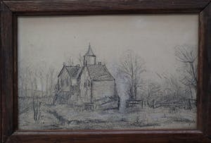 Louis Apol - Drie plein air-tekeningen kopen? Bied vanaf 1!