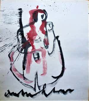 Anton Heyboer - Moeder en kind De oer moeder verkocht voor € 250!