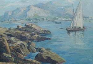 Theo Goedvriend - Mediterraan kustgezicht kopen? Bied vanaf 95!