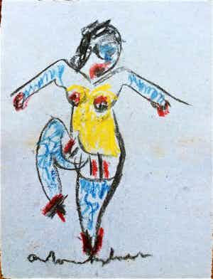 Anton Heyboer - Danseres . verkocht voor € 275!