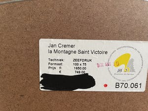 Jan Cremer - Zeefdruk, La Montagne Saint Victoire - Ingelijst - Nr 55 kopen? Bied vanaf 245!
