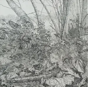 AcheterReinder Homan - Landschap met bloemen in de berm? Enchérissez de 60!