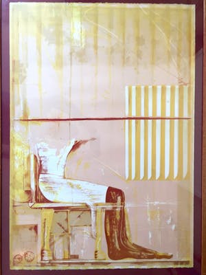 Gerti Bierenbroodspot - 'Saqqara" - Zeefdruk, Ingelijst kopen? Bied vanaf 125!