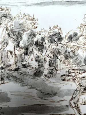 Fred Bervoets - tekening kopen? Bied vanaf 350!