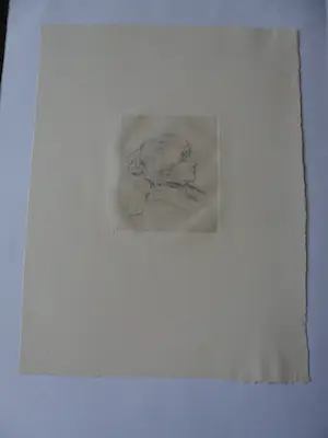 Pierre Auguste Renoir - Ets van een vrouw bekend als Berte Morisot uit circa 1892 kopen? Bied vanaf 120!