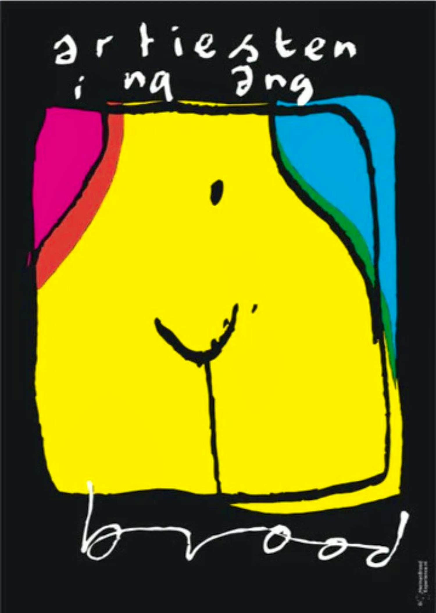 Herman Brood - Kleurengiclee op Canvas -----ARTIESTENINGANG kopen? Bied vanaf 85!