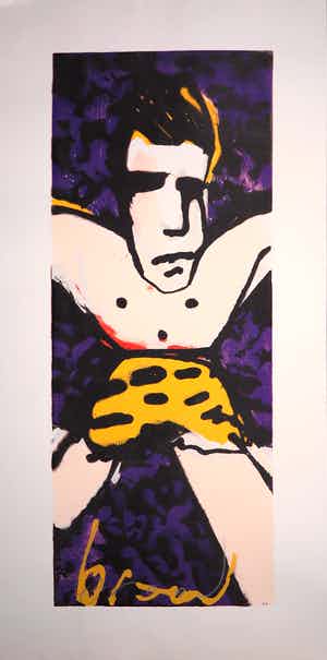 Herman Brood - Zeefdruk, Tarzan (Groot) verkocht voor € 200!