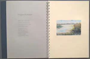 Harry van Kuyk - HORIZONtaal – ringmap met ingelijste pasteltekening kopen? Bied vanaf 199!