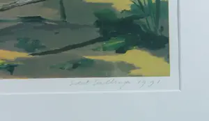 Siert Simon Dallinga - Zeefdruk, Verlaten - Ingelijst kopen? Bied vanaf 60!