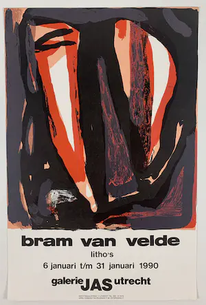 Bram van Velde - gelithografeerde affiche - 1990 kopen? Bied vanaf 1!
