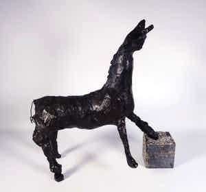 Ger Lataster - Brons, Paard (Zwaar) verkocht voor € 1500!