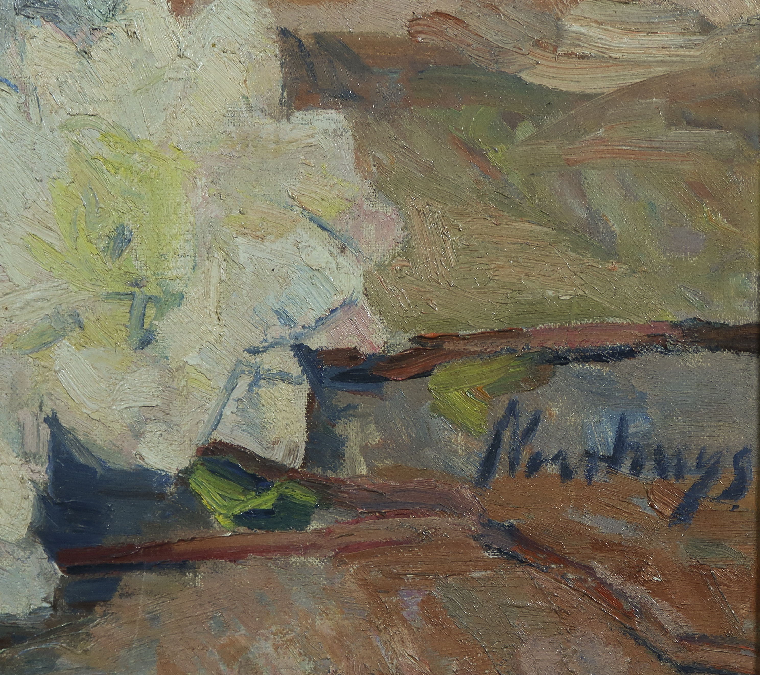 Andrew Frederick van Nouhuys - Olieverf op doek, Zinnia's - Ingelijst kopen? Bied vanaf 100!