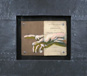 Jan Bollaert - Acryl op kaft van boek, PTT - Ingelijst kopen? Bied vanaf 50!