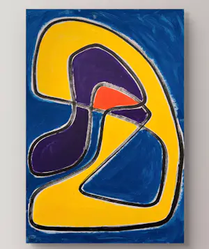 Gundi Falk - Große abstrakte Komposition auf Leinwand – 100 x 70 cm kopen? Bied vanaf 300!
