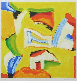 Saskia Bremer - Zeefdruk, New Age a.2. - Ingelijst kopen? Bied vanaf 10!