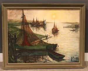 Theo Idserda - PLUS 9 ANDERE SCHILDERIJEN!!! verkocht voor € 44!