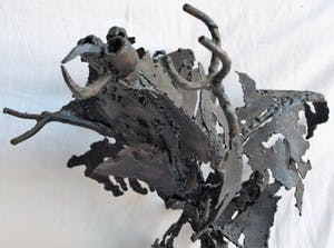 Niet of onleesbaar gesigneerd - Beeld van Metaal, “Vogel” kopen? Bied vanaf 10!